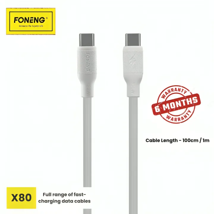 100W%20Fast%20Charging%20Cable%20%7C%20Type%20C%20to%20Type%20C%20Cable%20%7C%20C%20to%20C%20Cable%20%7C%20Fast%20Charging%20Cable%20%7C%201m%20C%20to%20C%20Cable%20%7C%20FONENG%20X80%20Type-C%20to%20Type-C%20Cable%20-%20PD%20100W%20Charging%20-%20Image%202
