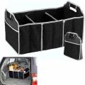 Car Large Capacity Folding Storage Bag Multi-Pocket Trunk Organizer Trunk Stowing And Tidying Car Accessories. 