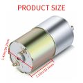 DC 12V 30RPM Gear Motor High Torque Electric Mini Speed Reduction Geared Motor Eccentric Output Shaft 37mm Gearbox. 