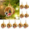 Unique Christmas Ornaments Christmas Dog Ornaments Cute 3d Cup Design with Hanging Rope for Festive Home Car Decoration Christmas Tree Ornaments. 