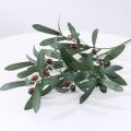 4-fork Foam 77cm Home Decoration Silk Cloth Wedding Celebration Simulated Decorative Articles Vase Decoration Olive Branch Floral Materials Artificial Olive Leaf Green Plant. 