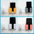 Wall Mounted Self-Adhesive Organizer Control Storage Box for Mobile Phone Charging, Remote Control, Multifunction Stand Rack Phone Plug Wall Holder hook (wmsa). 