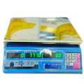 Electronic Price Computing Scale 40kg Capacity with Green LED Display, Rechargeable - 40Kg. 