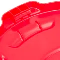 RUBBERMAID BRUTE Flat Lid for 20-Gallon Round Containers - RED. 