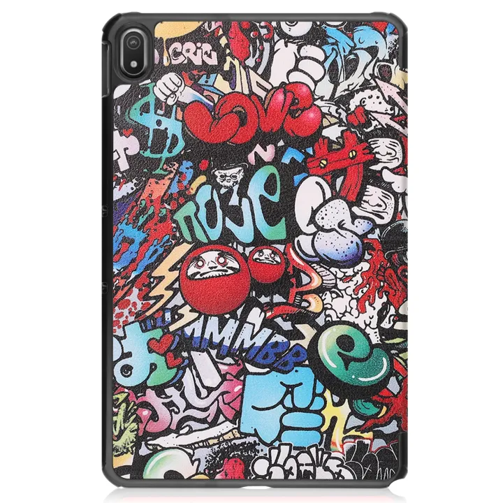 For%20Nokia%20T20%20Painted%20Leather%20Tablet%20Case%20with%203-Fold%20Holder%20-%20Image%202