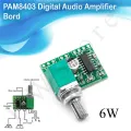 PAM8403 2x3W Audio Mini Digital Stereo Power Amplifier Board 5V Power Audio Class D Amplifier Module With Volume Control 1Pcs. 