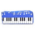 Music Notes Piano Keyboard Pencil Case Pen Bags Large Capacity Stationery Office. 