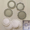 4Pcs Round Lace Metal Cutting Die Stencils DIY Scrapbooking Album Embossing Tool. 