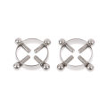 2Pcs Round Nipple Piercing Jewelry Non Piercing Nipple Ring Fake Screw Nipple GENGLI. 