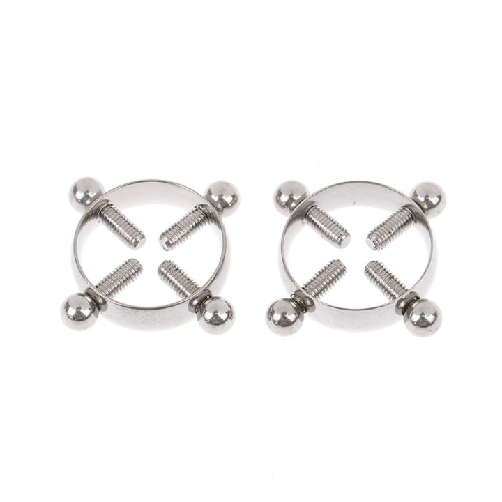 2Pcs%20Round%20Nipple%20Piercing%20Jewelry%20Non%20Piercing%20Nipple%20Ring%20Fake%20Screw%20Nipple%20GENGLI%20-%20Image%209