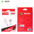 AULEX 2.4A 2USB UK Charger UK-06 fast charger. 