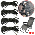 8Pcs Elastic Camping Multistrand Dichotomanthes Rope Sun Loungers Fixing for Recliners Chair Rope Cord Kit. 
