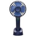 Mini Fan USB Rechargeable Strong Wind With Base & Handheld With Warranty. 
