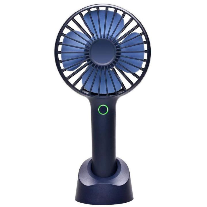 Mini Fan USB Rechargeable Strong Wind With Base & Handheld With Warranty