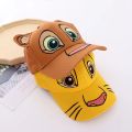 Disney Spring Autumn Baseball Caps Cartoon Lion Kids Hat Kawaii Ears Boys Girls Sun Visor Hat Baby Fashion Outdoor Snapback Caps. 