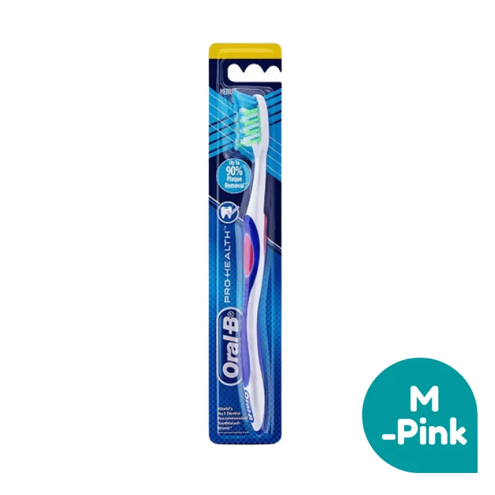 Imported Oral-B Criss Cross Bristle Toothbrush - Effective Dental Care - Medium - Pink