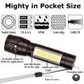 Rechargeable Mini LED Torch Flashlight. 