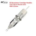 5pcs/lot Original EZ Revolution Cartridge Tattoo Needles Round Liner  1/3/5/7/9/11RL for Cartridge Machine and Grips. 