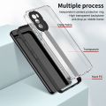Transparent Phone Case For Motorola Moto G62 5G Soft TPU Shockproof Casing 2 in 1 Candy Colors Clear Silicone Back Cover. 