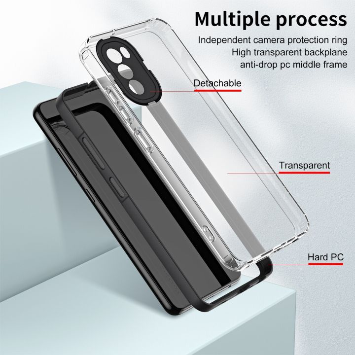 Transparent%20Phone%20Case%20For%20Motorola%20Moto%20G62%205G%20Soft%20TPU%20Shockproof%20Casing%202%20in%201%20Candy%20Colors%20Clear%20Silicone%20Back%20Cover%20-%20Image%203