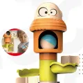 Track Ball Puzzle Game - Early Learning Stacking Track Rolling Ball Tower - 18M+. 