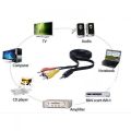 3.5mm to 3 RCA Male Plug to RCA Stereo Audio Video Male AUX Cable. 