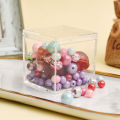 1/3/5Pcs Clear Plastic Square Cube Box With Lids Durable Candy Box Multiple Uses Transparent Case Organizer Container. 