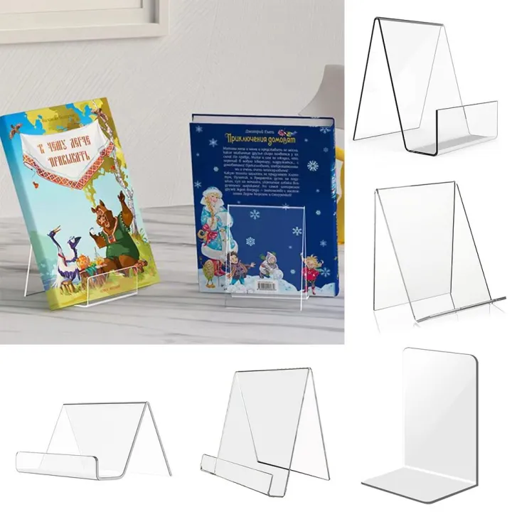 High Quality Acrylic Book Holder Multi Functional Portable CD Display ...