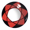 New Anime Different Pattern CO Cometic Contact Lene ix-tar Glazed Eye red +black. 