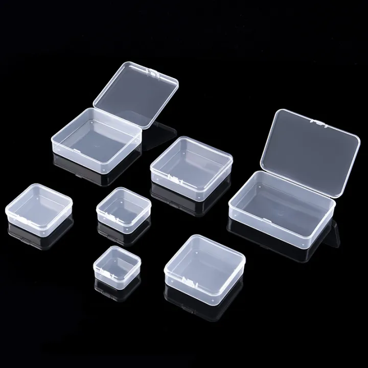2Pcs%20Mini%20Square%20Boxes%20Clear%20Plastic%20Jewelry%20Storage%20Case%20Container%20Packaging%20Box%20For%20Earrings%20Rings%20Beads%20Collecting%20-%20Image%203