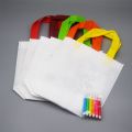 DIY Eco-friendly Graffiti Bag with Markers Children Handmade Painting Non-woven Bag Kids Art Craft Color Filling Drawing Toy DDJ. 