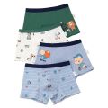 15 years old boxer panties 2-4 pieces children's underwear boys cotton comfortable cartoon animal pattern baby underwear flat. 