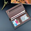 LouisWill Wallet Men Wallets Fashion Long Short Wallet PU Leather Long Wallet Business Wallets Men's Anti-theft Soft Wallet Splicing Two Fold Ultra-thin Long Wallet Travel Purses Coin Pouch ID Credit Cards Holders. 