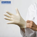 Top Glove Latex Disposable Glove, Powder Free Natural Color (100 Pcs Per Box). 