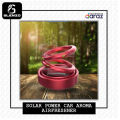 Solar Car air freshener Solid Perfume Suspension Car Fragrance 360Â° Rotating. Red airfreshener. 