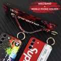 Kickstand Silicone Phone Case For Samsung Galaxy S23/SM-911U Phone Holder Cool Anti-knock protective Wristband Anti-dust. 