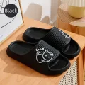 Women Slippers Bath Thick Platform Non-Slip Home Cat Cartoon Flip Flops 2023 Summer Beach Sandals Ladies Slides Indoor Shoes. 