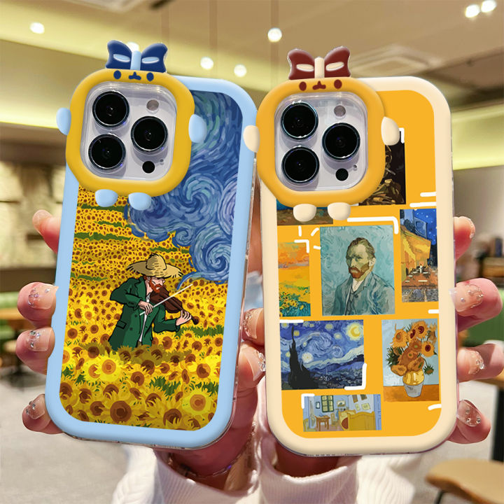 DuBaiNi%20Case%20For%20Huawei%20P30%20Pro%20Fashion%20Sunflower%20Oil%20Painting%20Abstract%20Wind%20Van%20Gogh%20Monster%20Lens%20Protective%20Phone%20Casing%20Silicone%20Soft%20Cover%20-%20Image%204