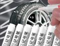 Car Tyre Wheel Metal Permanent White Paint Pen Paint Markers Waterproof Car Tyre Oil-Based Paint Pen Permanent Marker Pen for tyres - White. 