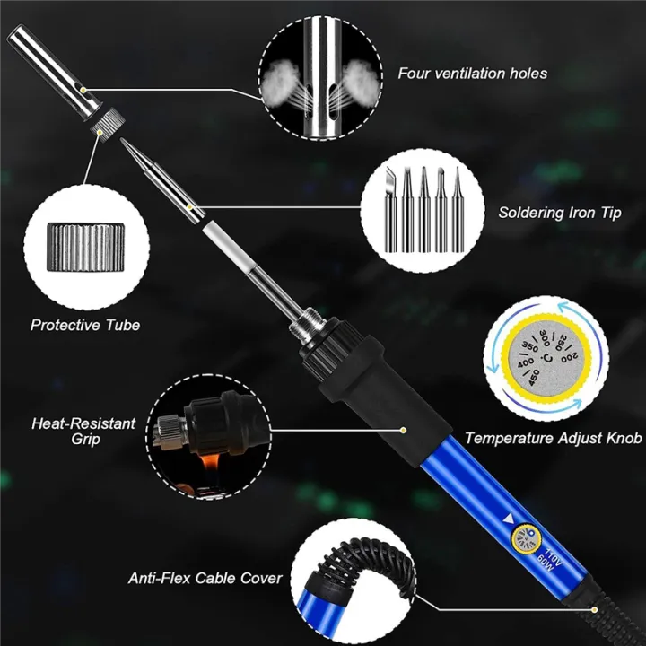 Soldering%20Soldering%20Iron%20Kit%20Adjustable%20Temperature%20Solder%20Iron%2060W%20With%205%20Iron%20Tips%20US%20Plug%20-%20Image%203