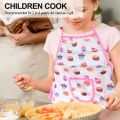 4Pcs Kids Cooking and Baking Set Includes Apron Chef Hat, for Toddler. 