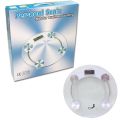 Personal Scale Transparent Round Electronic Large Weight Scale LCD Display Toughened Glass 180Kg Bathroom Gym Smart Body Weighing Digital Scale. 