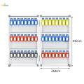 Wall Mounted Key Storage Box with Key Tags for Car Dealerships. 