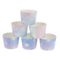 【Booming】 50Pcs Rainbow Cupcake Liners for Baking Gradient Cupcake Wrappers Baking Cups Dounp.