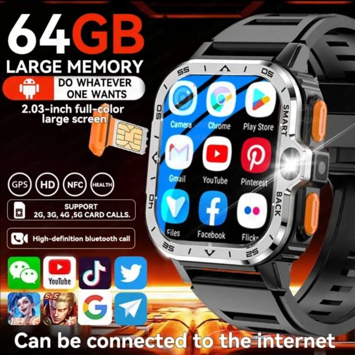 Valdus%20PGD%20Android%20Smart%20Watch%20Men%20GPS%2016G/64G%20ROM%20Storage%20HD%20Dual%20Camera%20NFC%202G%204G%20SIM%20Card%20WIFI%20Wireless%20Fast%20Internet%20Access%20-%20Image%202
