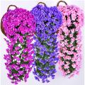 Violet Artificial Flower Party Decoration Wedding Wall Hanging Basket Flower. 