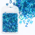 Sweet Journal 10g Holographic Glitter English Alphabet Flakes Laser Letter For Epoxy Resin Mold Filling Junk Journal Nail Art. 