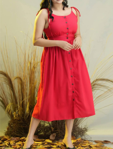 Linen%20Button%20Down%20Red%20Sun%20Dress%20For%20Women%20Casual%20Wear%20Elegant%20Fashion%20Look%20Perfect%20For%20Daily%20Wear%20-%20Image%203