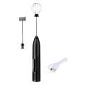 SRIWEN Handheld Electric Milk Frother Egg Beater Frother Foamer with USB Charger Cake Tool for Coffee Latte Kitchen Mixer. 