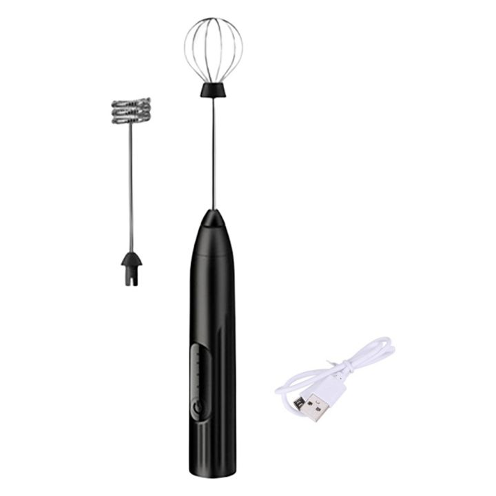 SRIWEN Handheld Electric Milk Frother Egg Beater Frother Foamer with USB Charger Cake Tool for Coffee Latte Kitchen Mixer